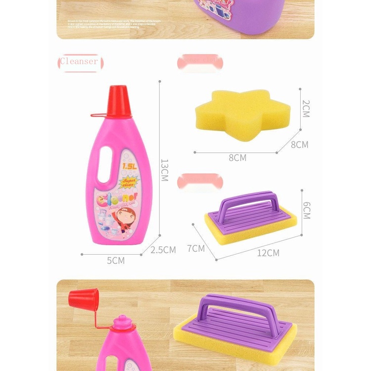 Bộ Đồ Chơi Chổi Và Đồ Hốt Rác mini Dành Cho Trẻ Em