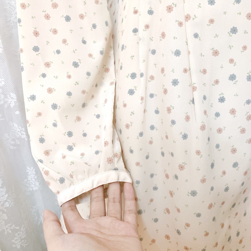 Đầm voan Nhật Earth Music & Ecology in hoa nhí pastel