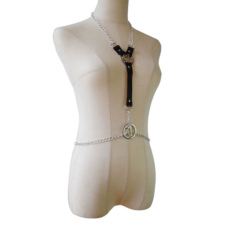 Dây Xích Đeo Ngực Đính Đá Pha Lê Thời Trang Quyến Rũ Cho Nữ