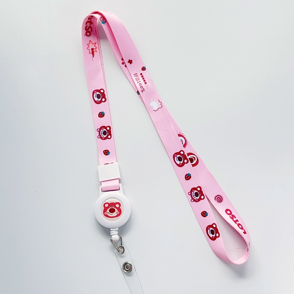 Dây Đeo Thẻ Co Giãn Họa Tiết Totoro Màu Đen Dễ Thương