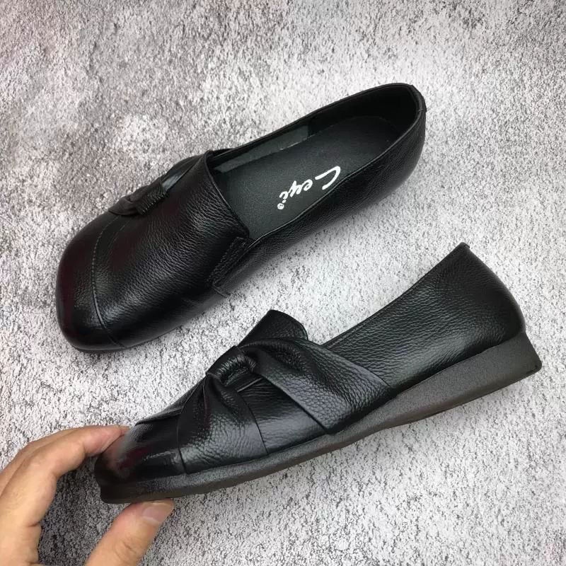 Giày Búp Bê Mũi Tròn Đế Mềm Chống Trượt Thoải Mái Thời Trang Xuân Thu Cho Nữ