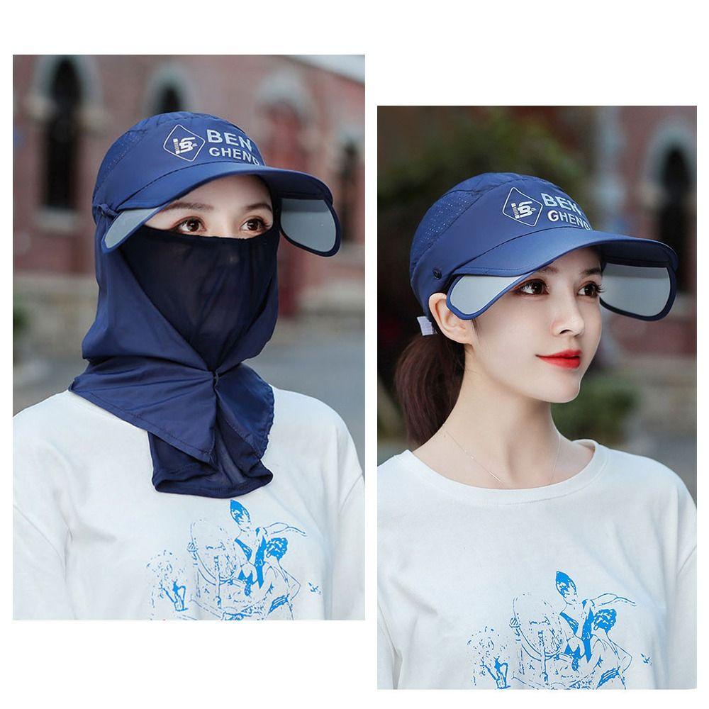 1 Nón Vành Rộng Che Mặt / Cổ / Mặt / Cổ Thời Trang Mùa Hè Tiện Dụng Khi Đi Xe Đạp