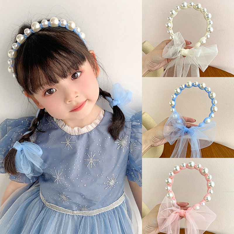 Băng Đô Nơ Thoáng Khí Phong Cách Phương Tây Cho Bé