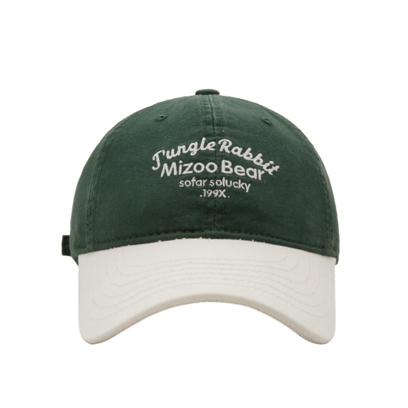 Mũ Lưỡi Trai Thêu Chữ Phối Màu Tương Phản Thời Trang Xuân Hè Cá Tính Cho Nam Và Nữ