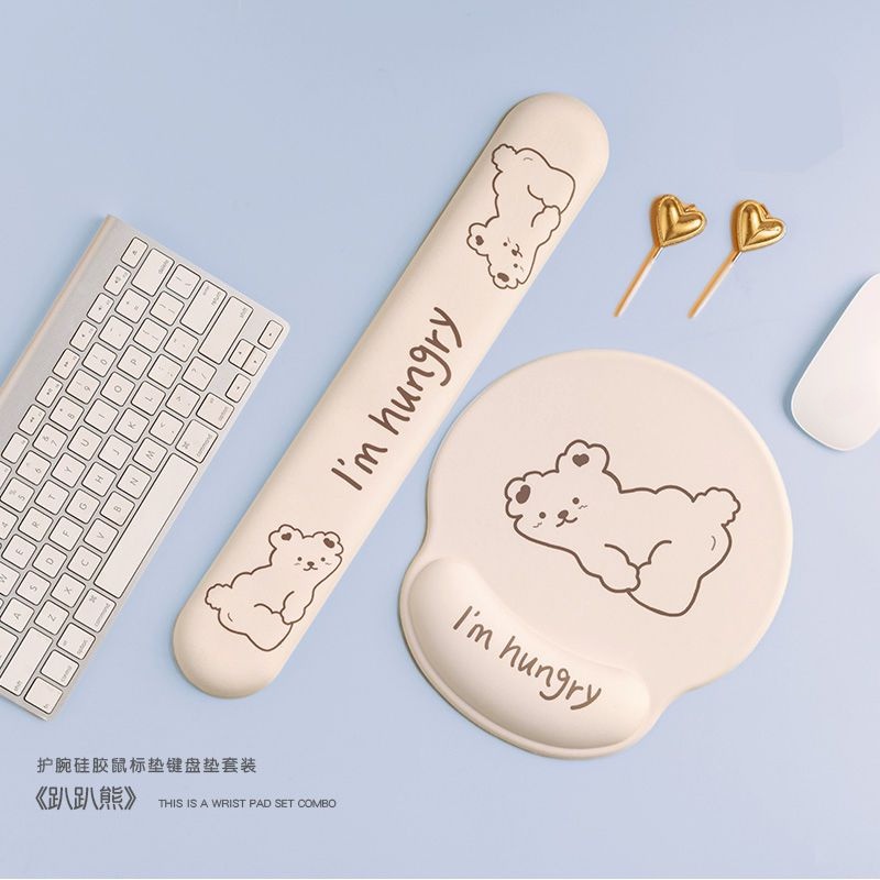 Đệm Lót Chuột Bằng Silicone 3D Dày Dặn Hỗ Trợ Cổ Tay Khi Sử Dụng Máy Tính