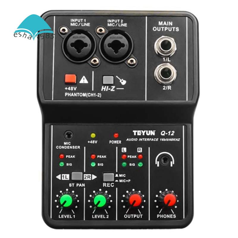 Bảng Mạch Âm Thanh TEYUN Q-12 Giao Diện 4 Kênh 48V Chuyên Dụng Cho Máy Tính Thẻ