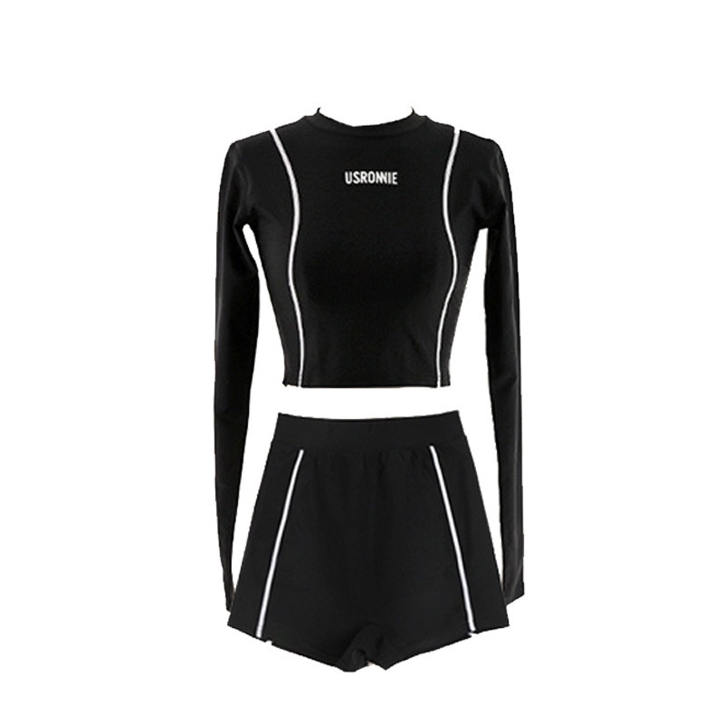 Mới Bộ Đồ Bơi / Áo Thun Tay Ngắn + Quần Short + Đệm Mút Dành Cho Nữ