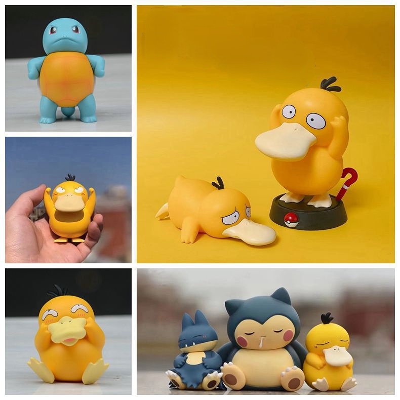 Mô Hình Pokemon Squirtle Psyduck Snorlax Dễ Thương Trang Trí Xe Hơi