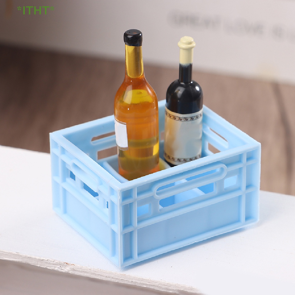 Giỏ Đựng Bia / Cofee / Nước Uống Mini Tỉ Lệ 1: 12 Trang Trí Nhà Búp Bê Mới