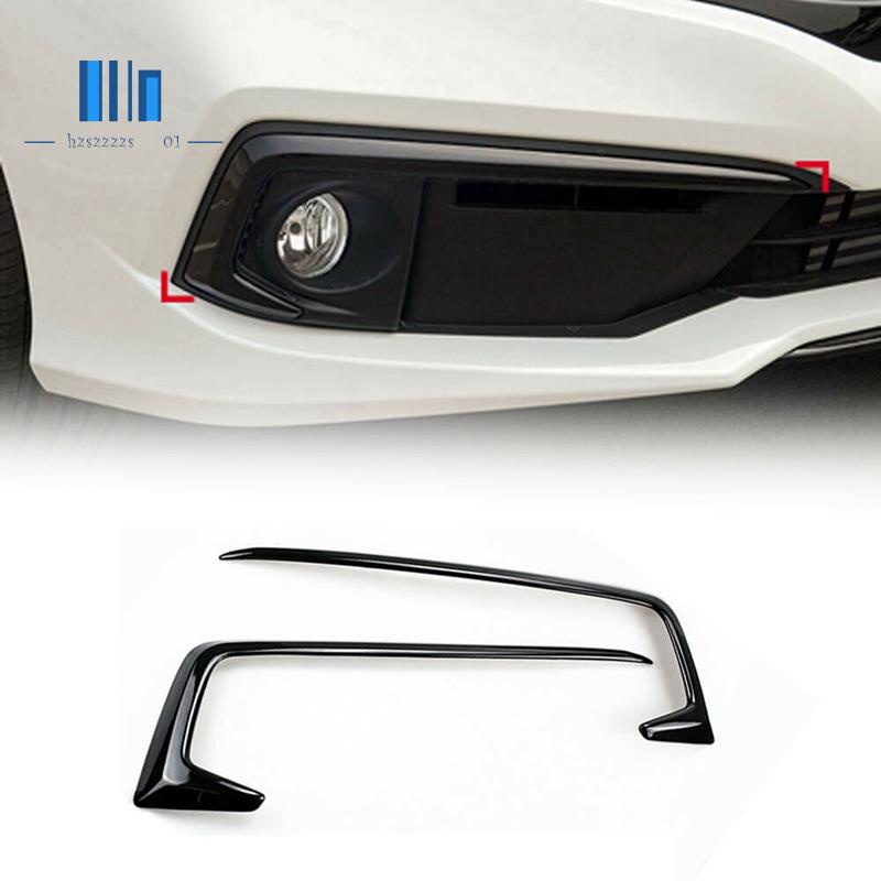 Set 2 Viền Đèn Sương Mù Phía Trước Cho Honda Civic 2019-2020