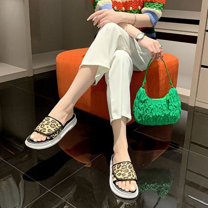 Qiaoyiluo Dép Quai Dán Đế Dày Thoải Mái Thời Trang Hàn Quốc Cho Nữ