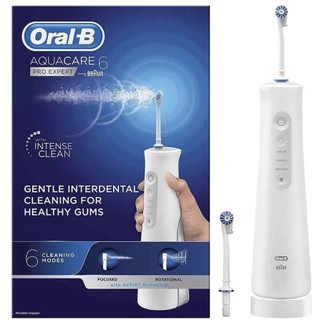 Máy tăm nước không dây oral-b aquacare 6, công nghệ oxyjet giúp loại 99% vi khuẩn, mảng bám, ngừa sâu răng, nhập đức