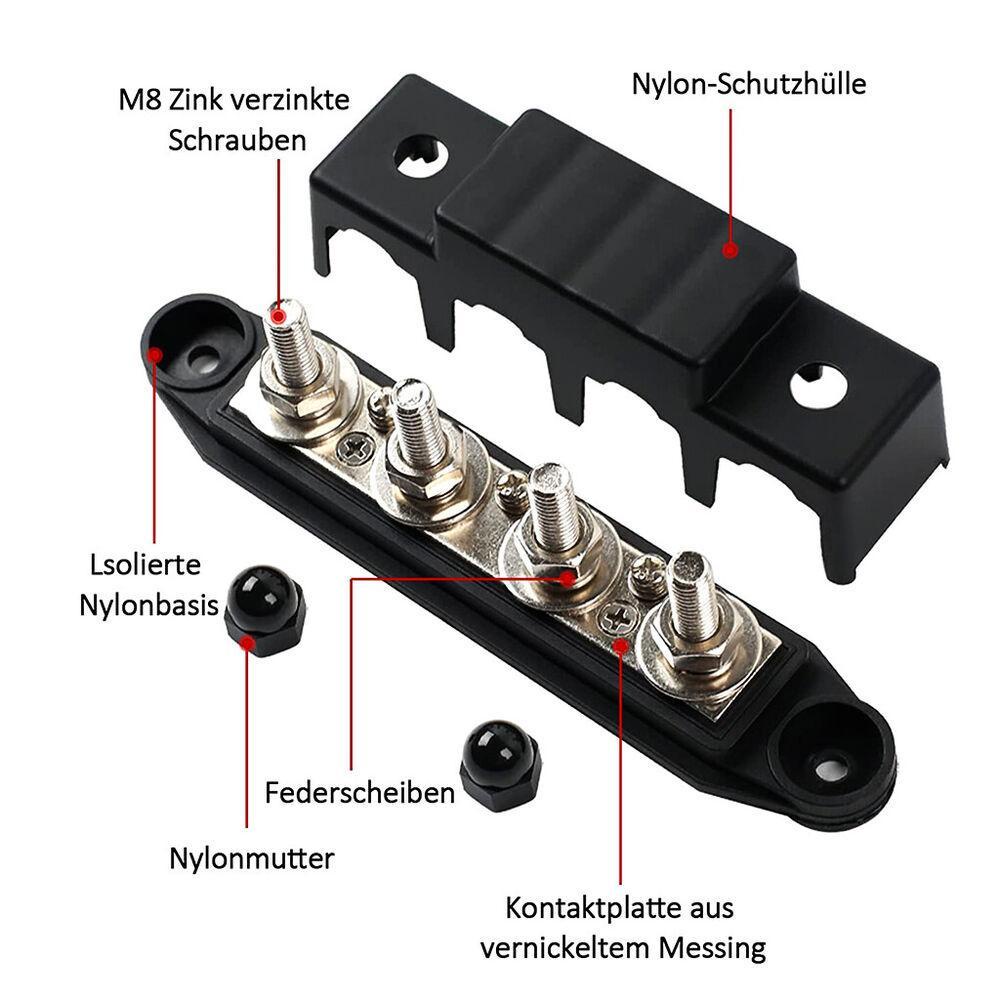 Bảng Điều Khiển Âm Thanh 4 Chiều Kèm Vỏ Bọc Cho Xe Hơi RV 48V 250A LAYOR1