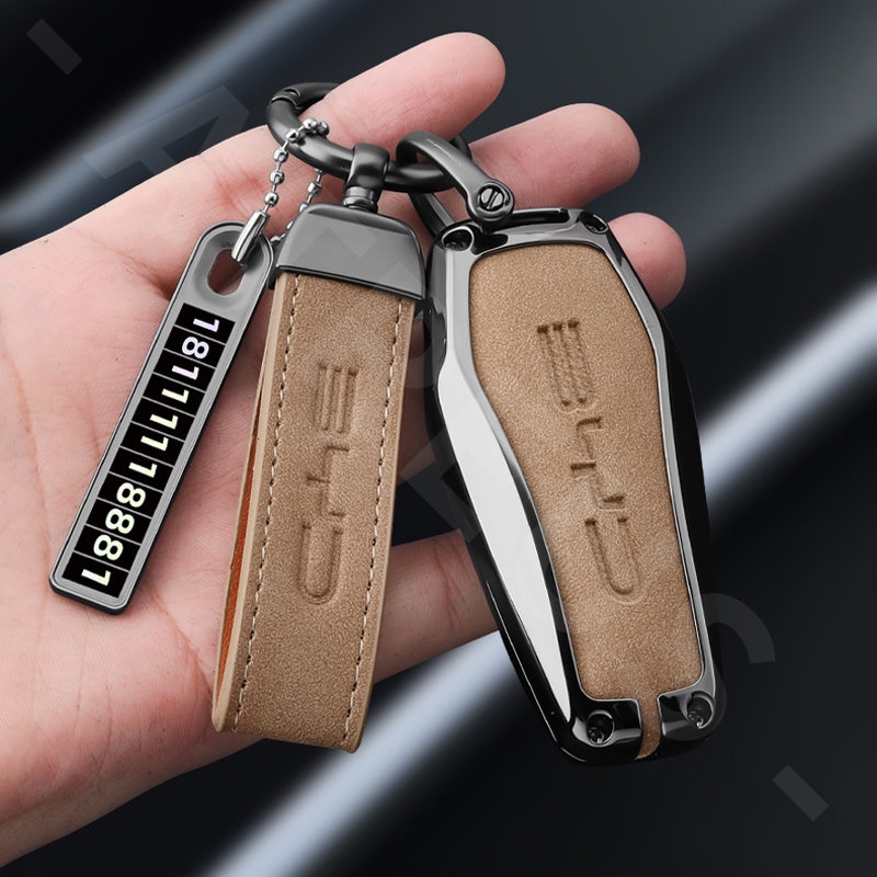Bao Da Bọc Chìa Khóa Thông Minh Bằng Hợp Kim Kẽm BYD Atto 3 Cho Atto3 Yuan Plus