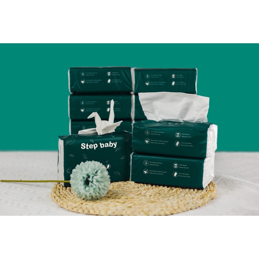 🌷Giấy ăn/Khăn giấy Step baby Cao cấp, Mịn, Không bụi 🌷 Babycute, Stepbaby, Takizumi, Sumikko