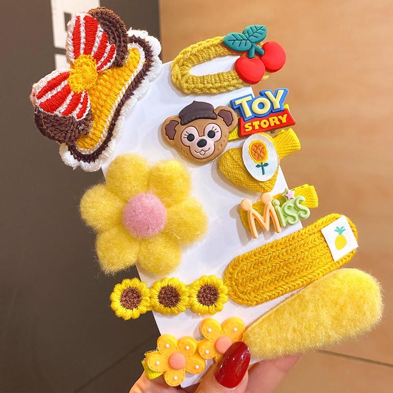 PVN57996 Set 10 kẹp tóc hình nơ xinh xắn cho bé gái