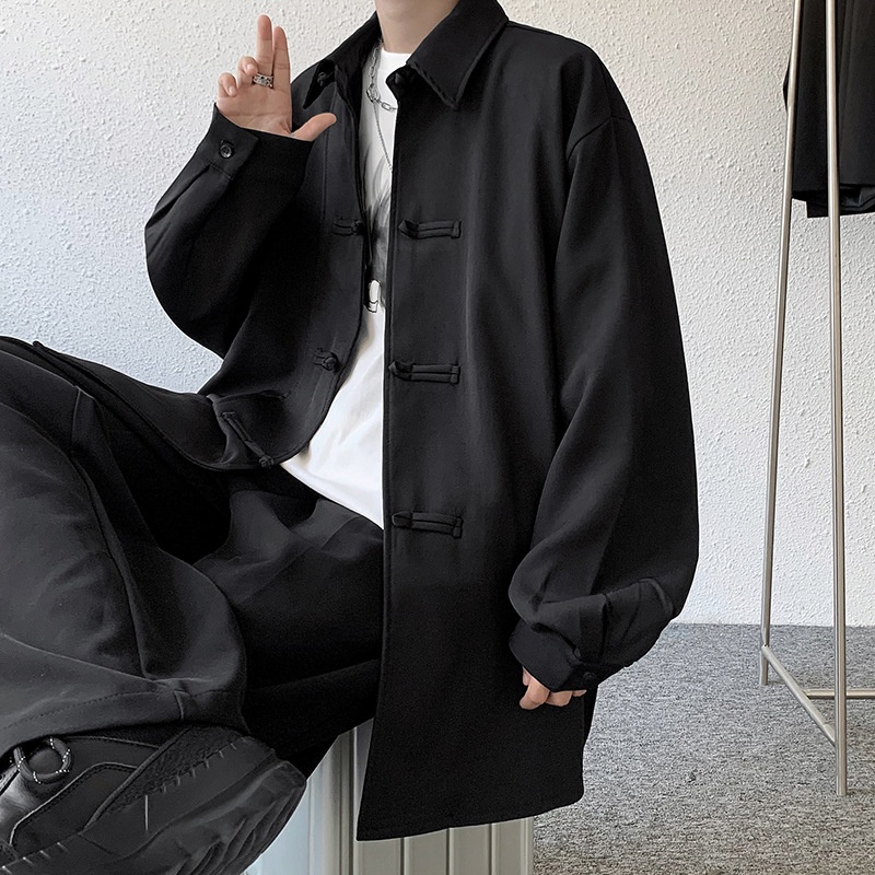 Áo Sơ Mi Dài Tay Phong Cách Retro Cao Cấp Cho Nam