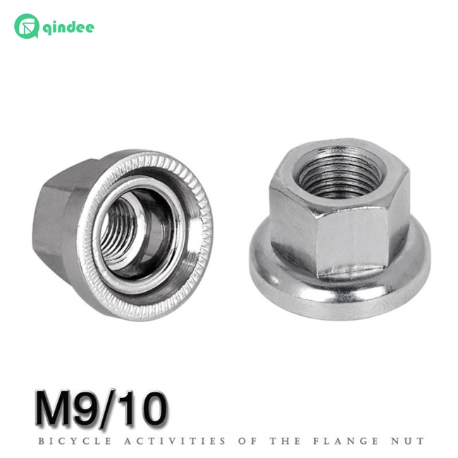 Đai Ốc Trục Bánh Xe Trước / Sau 9mm 10mm Chống Trượt Chuyên Dụng Cho Xe Đạp