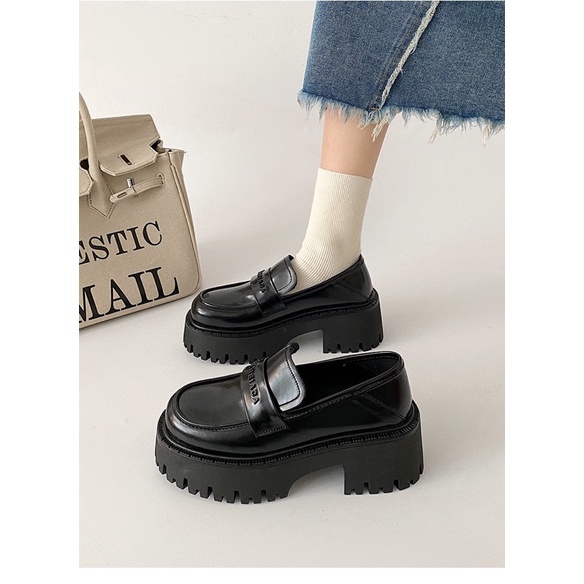 GIÀY LOAFER O56 ĐẾ CAO 6CM ĐẾ RĂNG CƯA