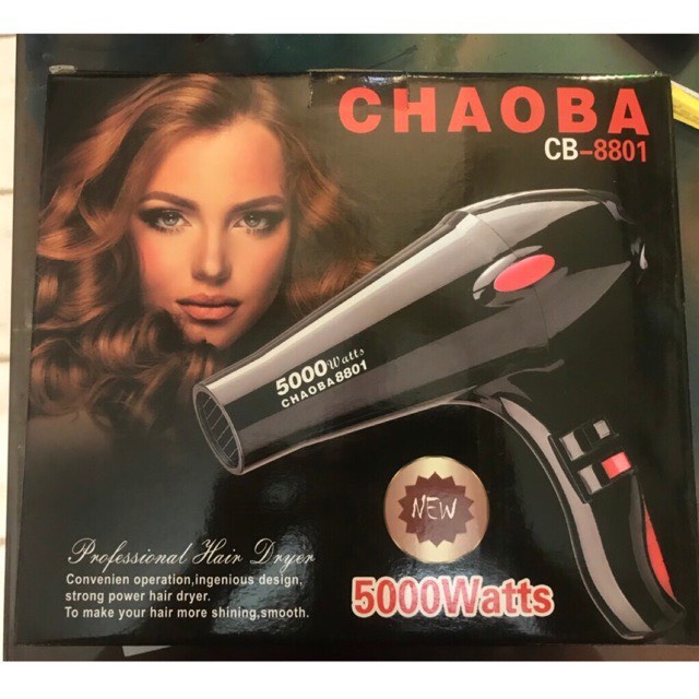 Máy Sấy Tóc ChacBa 8801 Máy Sấy 2 Chiều Nóng Lạnh Thiết Kế Chuyên Dụng Cho Salon - 8801