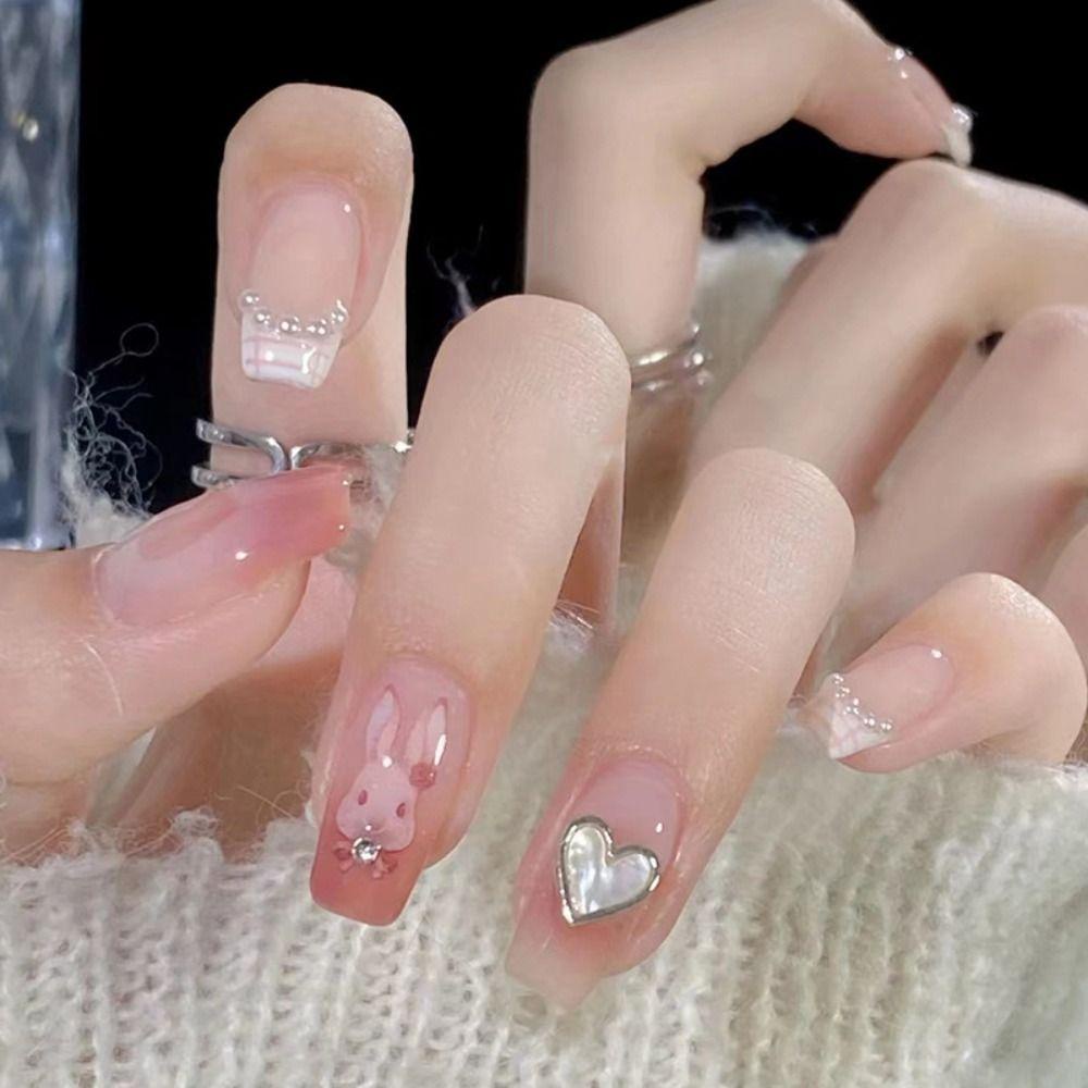 Bộ 24 Móng Tay Giả Hình Bướm DIY Ốp|Phụ Kiện Múa Ba Lê Chuyên Dụng Chất Lượng