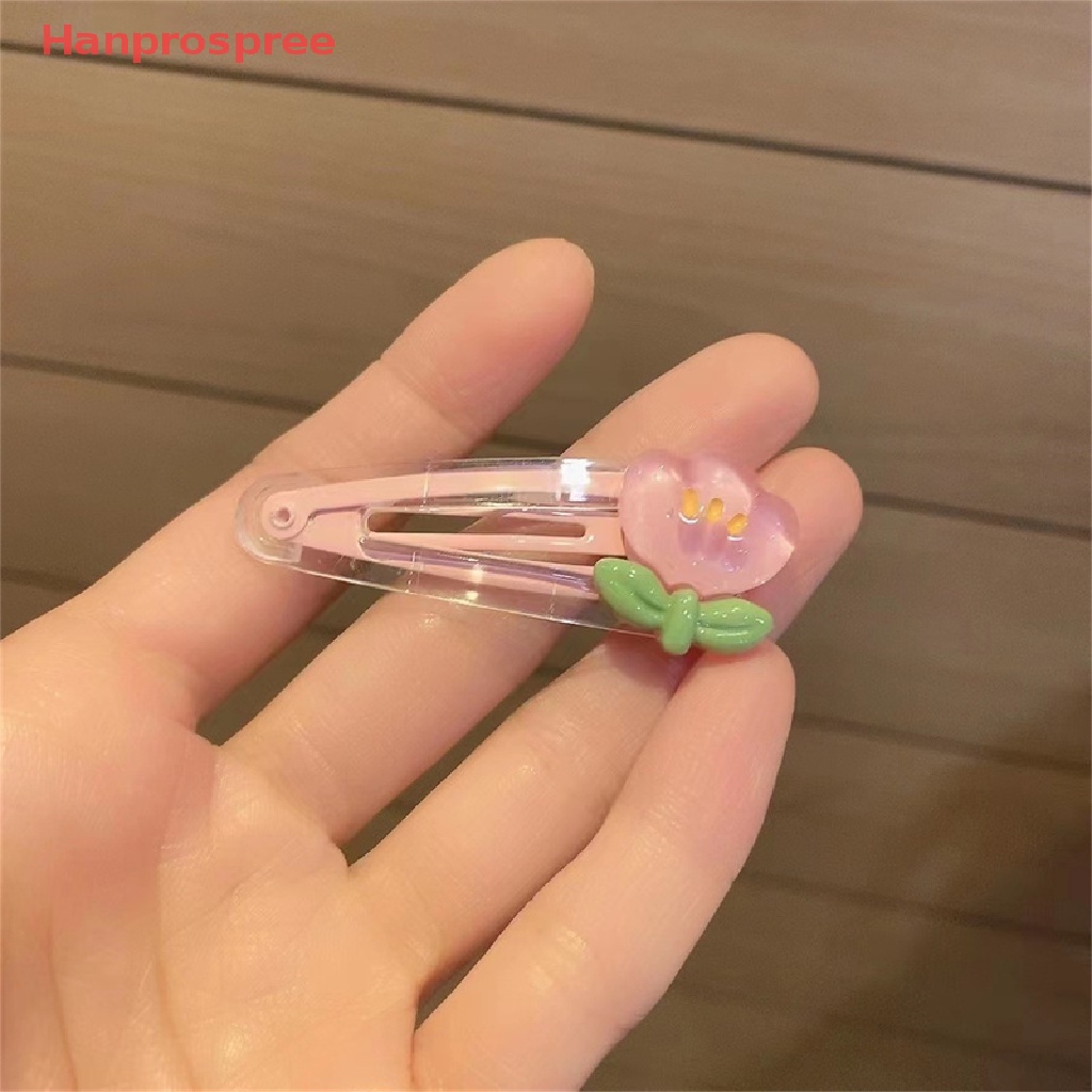 Set 2 Kẹp Tóc Trong Suốt Họa Tiết Hoạt Hình Dễ Thương Cho Bé Gái