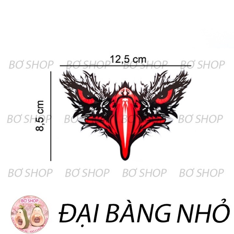 TEM MỎ ĐẠI BÀNG DÁN XE MÁY- OTO