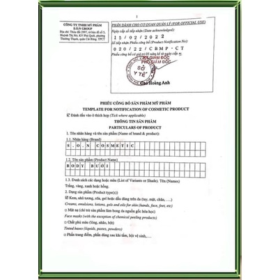 Kem Body Măng Cụt SON Cosmetic Chính Hãng 150gr - Tặng 1 Body