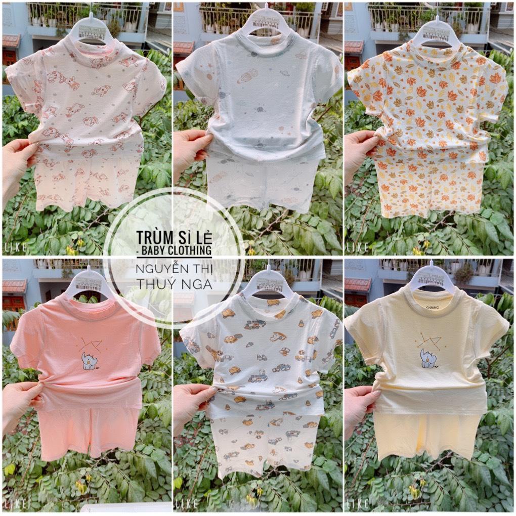 Chaang -Bộ cộc sợi tre cho bé siêu mềm mát 3m-4 tuổi