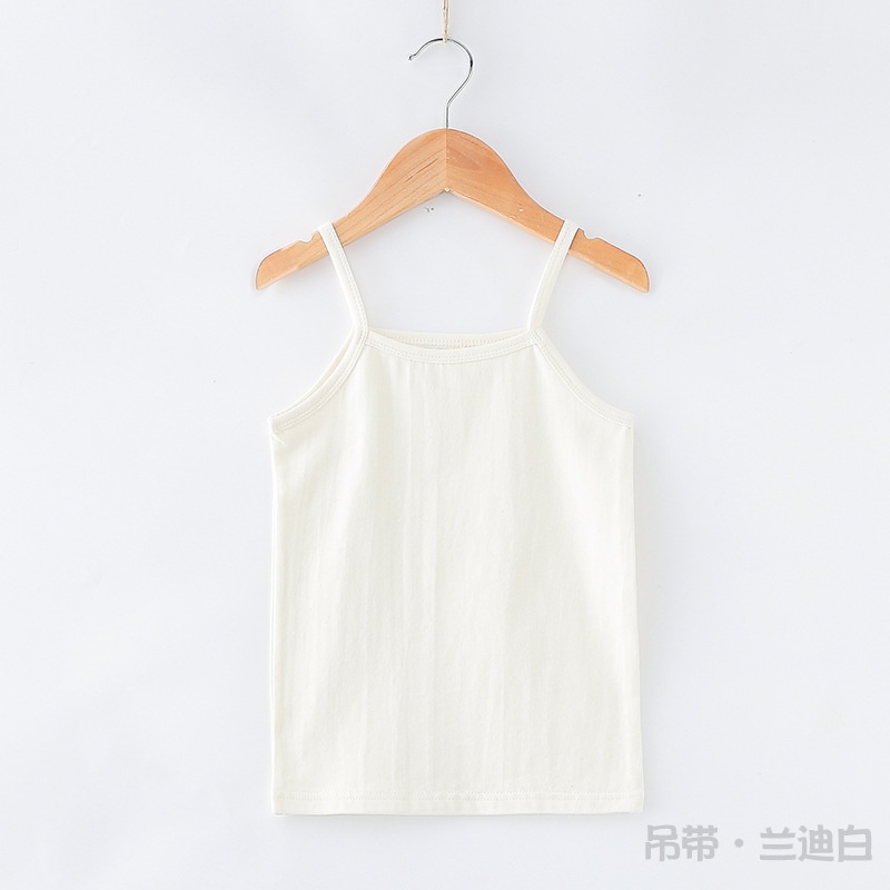 Áo hai dây YAOEENH chất liệu cotton thời trang mùa hè cho bé gái 90-150cm