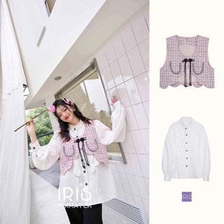 Bộ 3 áo sơ mi, quần ,áo ghi lê iris boutique-is2381400/ is2381409/ ip2381403 sussie shirt/vest/pants