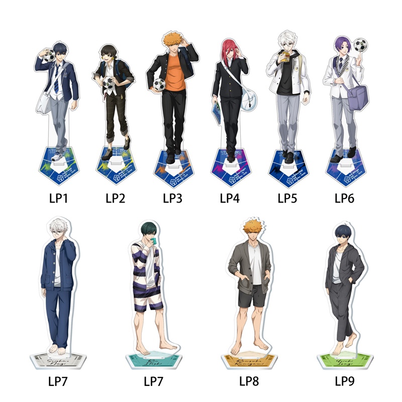 Mô Hình Nhân Vật Isagi Yoichi Đứng Bằng Acrylic Để Bàn Trang Trí Sinh Nhật