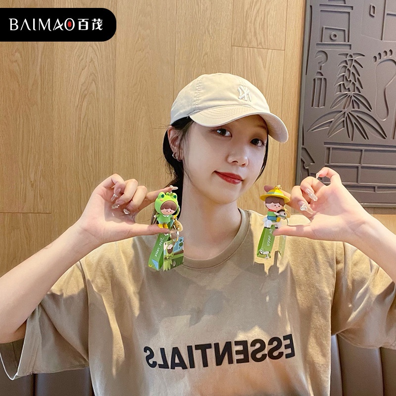 Móc Chìa Khóa Hình Quả Bóng Hoạt Hình Tinh Tế Thời Trang Cho Cặp Đôi