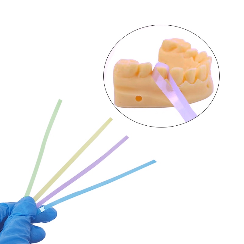 Hộp 60 Miếng Nhựa Đánh Bóng Răng 4mm * 150mm
