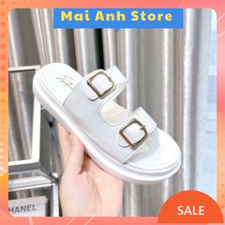 Dép quai ngang cnk trắng hot hit maianhshop