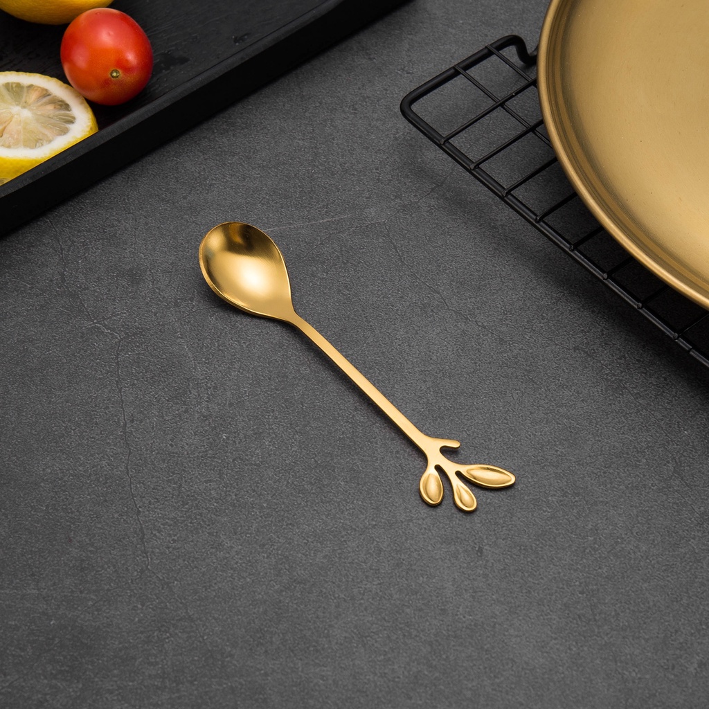 Thìa Dĩa phong cách hoàng gia chuyên dụng cho ăn kem/uống cà phê