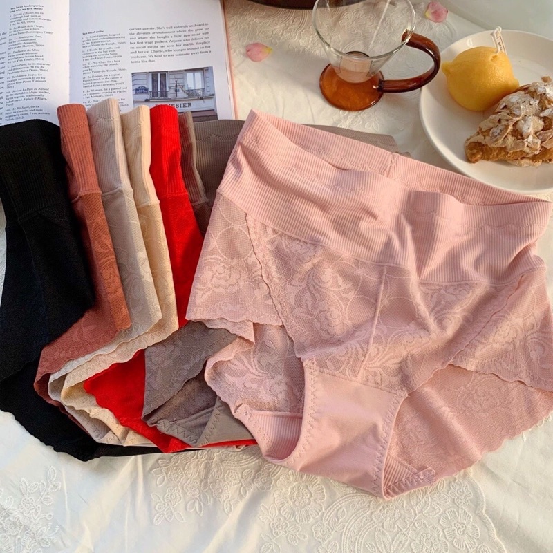 Quần lót cao cấp Chip cottong gel phối ren xịn xinh