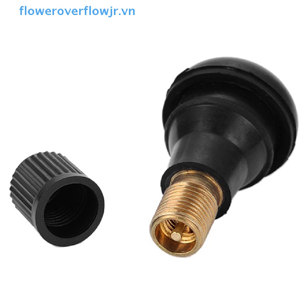 4 Van Cao Su Không Ruột TR412 Bằng Hợp Kim Chrome Cho Xe Hơi Xe Máy