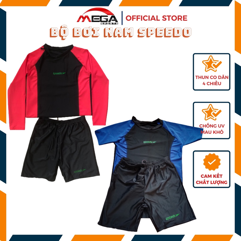 Đồ bơi nam nguyên set áo+quần chất liệu thun nhập khẩu co dãn 4 chiều MEGASPORTS