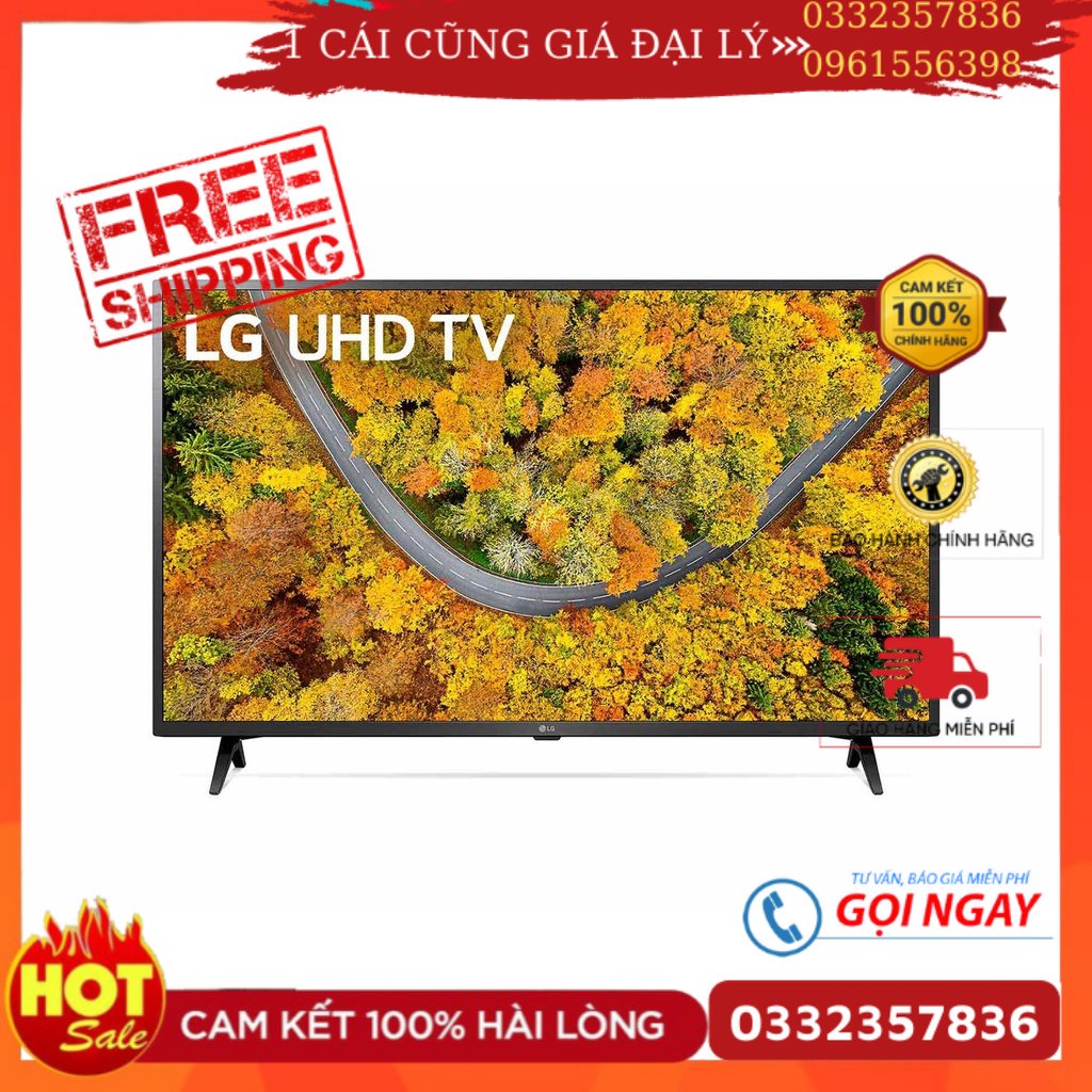 Smart UHD Tivi LG 43 inch 4K 43UP7550PTC - Model 2021 - Miễn phí lắp đặt- Mới Full Box