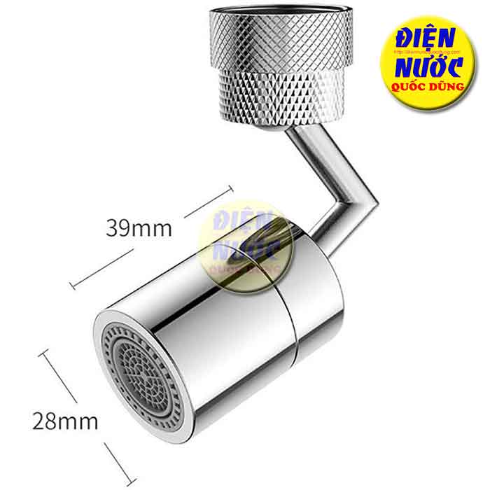 Đầu nối tăng áp xoay 720 độ thiết kế thông minh lắp vòi nước chậu rửa bát chén lavabo - V720 Hai chế độ nước