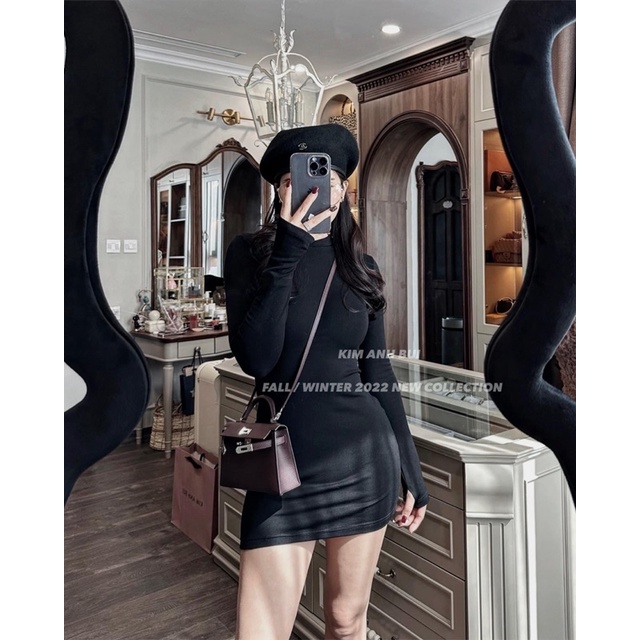 Váy body tay sỏ ngón