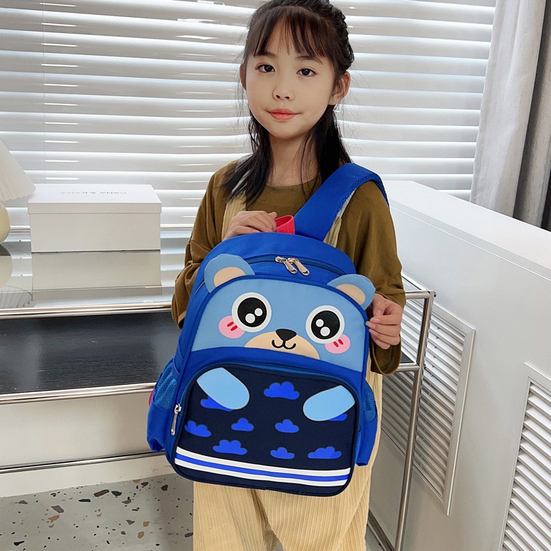 Balo đi học,cặp sách siêu nhẹ thoáng khí họa tiết hoạt hình cho bé trai bé gái