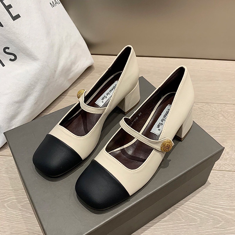 Giày Cao Gót Da PU Phong Cách Lolita Thời Trang Cho Nữ