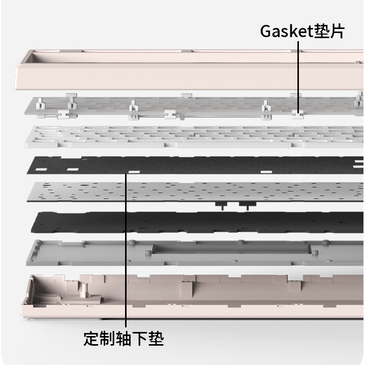 Kit bàn phím cơ FL-Esports MK750 3 Mode Mạch xuôi / Hotswap / Led RGB | Mod sẵn + build kèm Switch