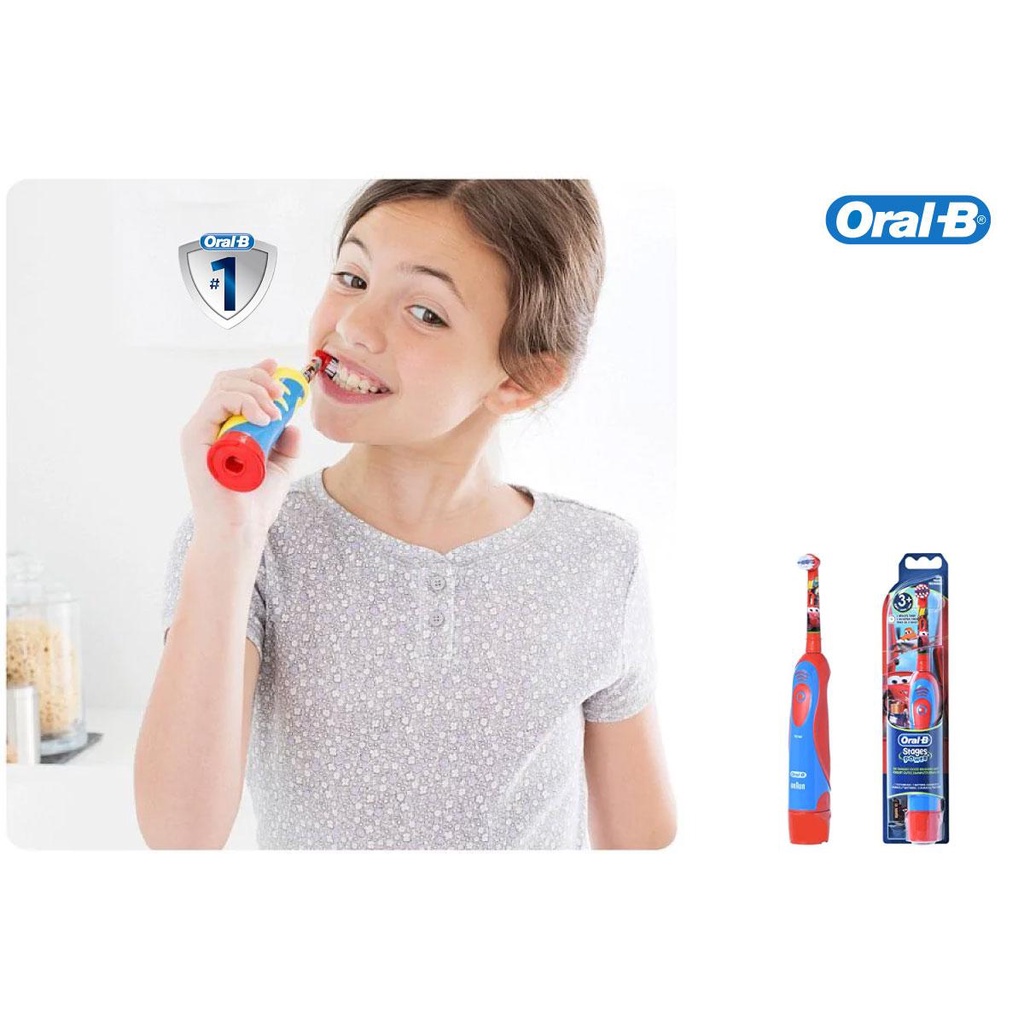 Bàn chải pin oral-b power battery toothbrush kids 3+ years cho bé gái mẫu disney Healthy Care