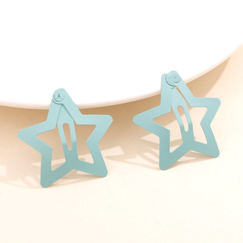 Kẹp Tóc Hình Ngôi Sao Năm Cánh Màu Sắc Ngọt Ngào Xinh Xắn Cho Bé Gái