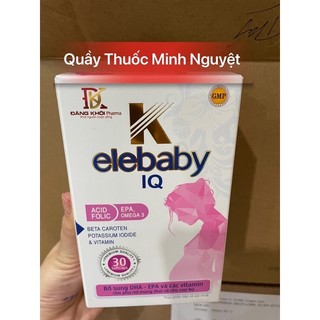 Elebaby IQ DHA 30 viên bổ sung DHA cho mẹ bầu