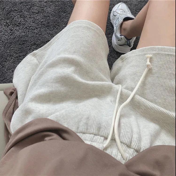 COZOK Quần ngắn ống rộng Lưng Cao Thời Trang