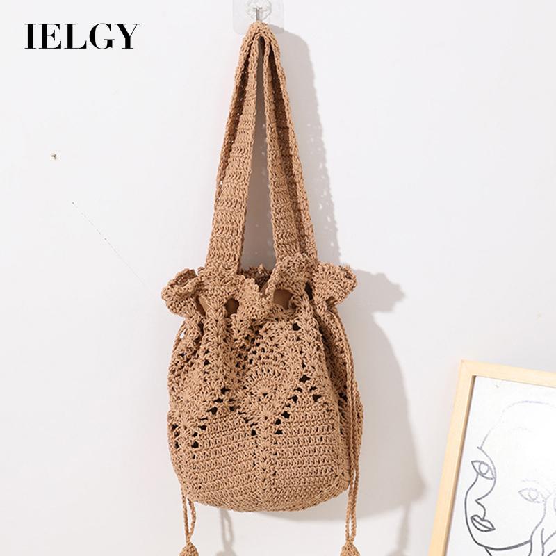 Túi Xách bucket Đan Rơm Thời Trang Cho Nữ